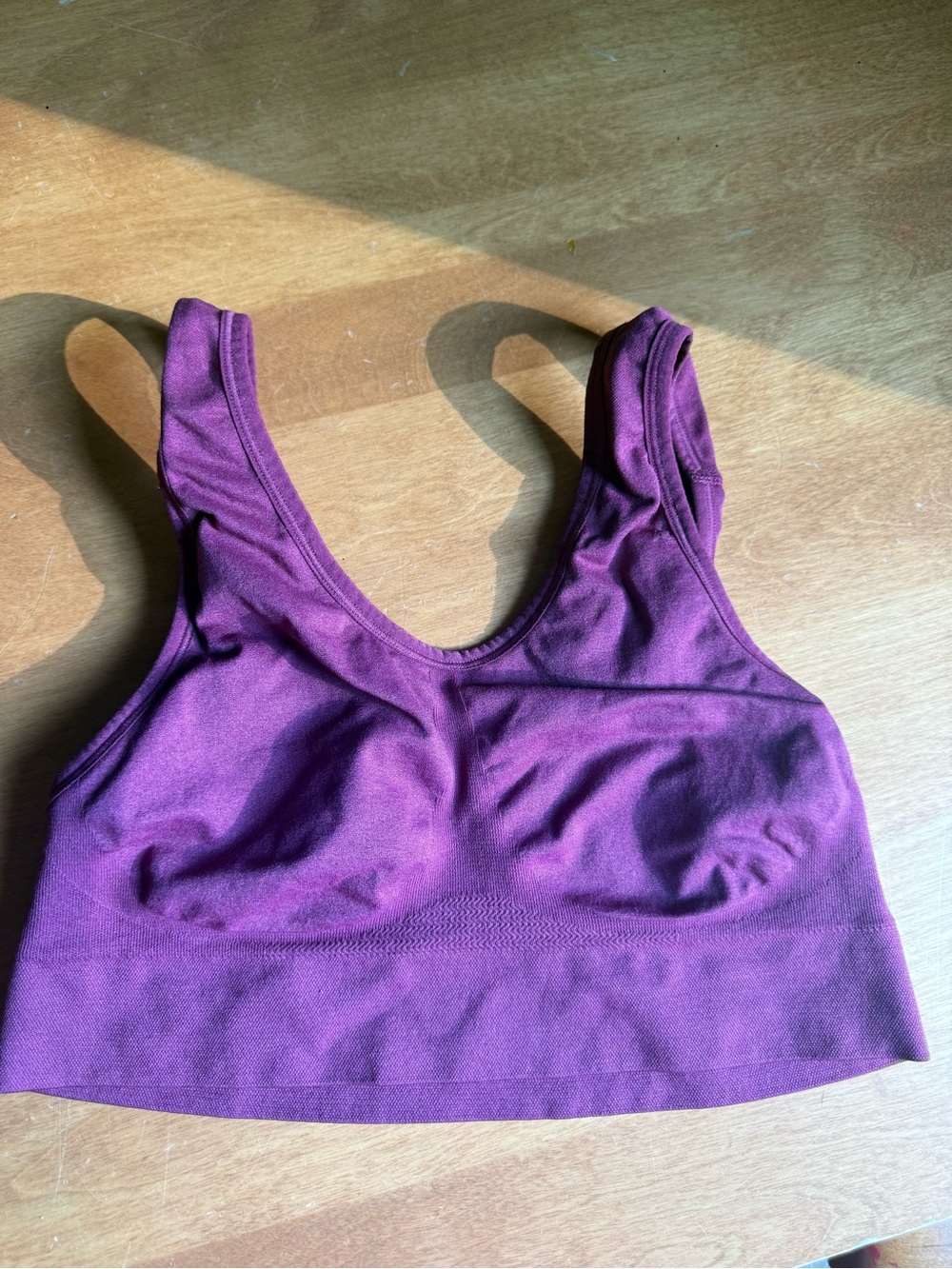 Secret Treasures Seamless Plum Sports Bra